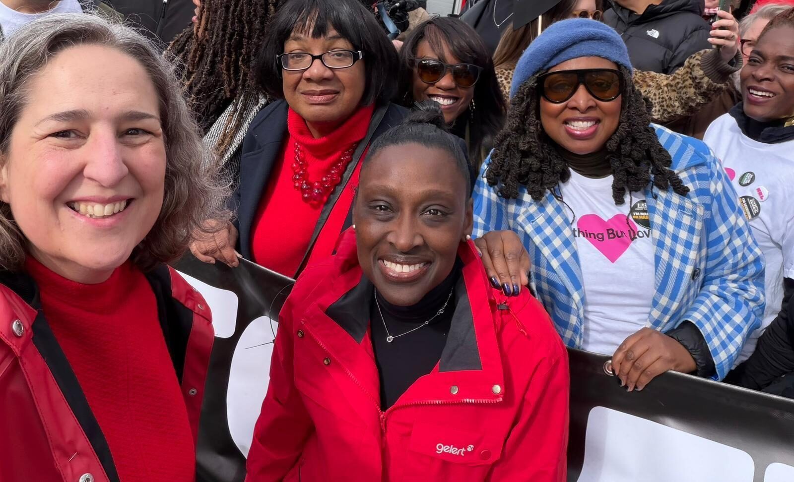 Mayor Caroline Woodley, Deputy Mayor Anntoinette Bramble, Diane Abbott MP and Dawn Butler MP at this weekend