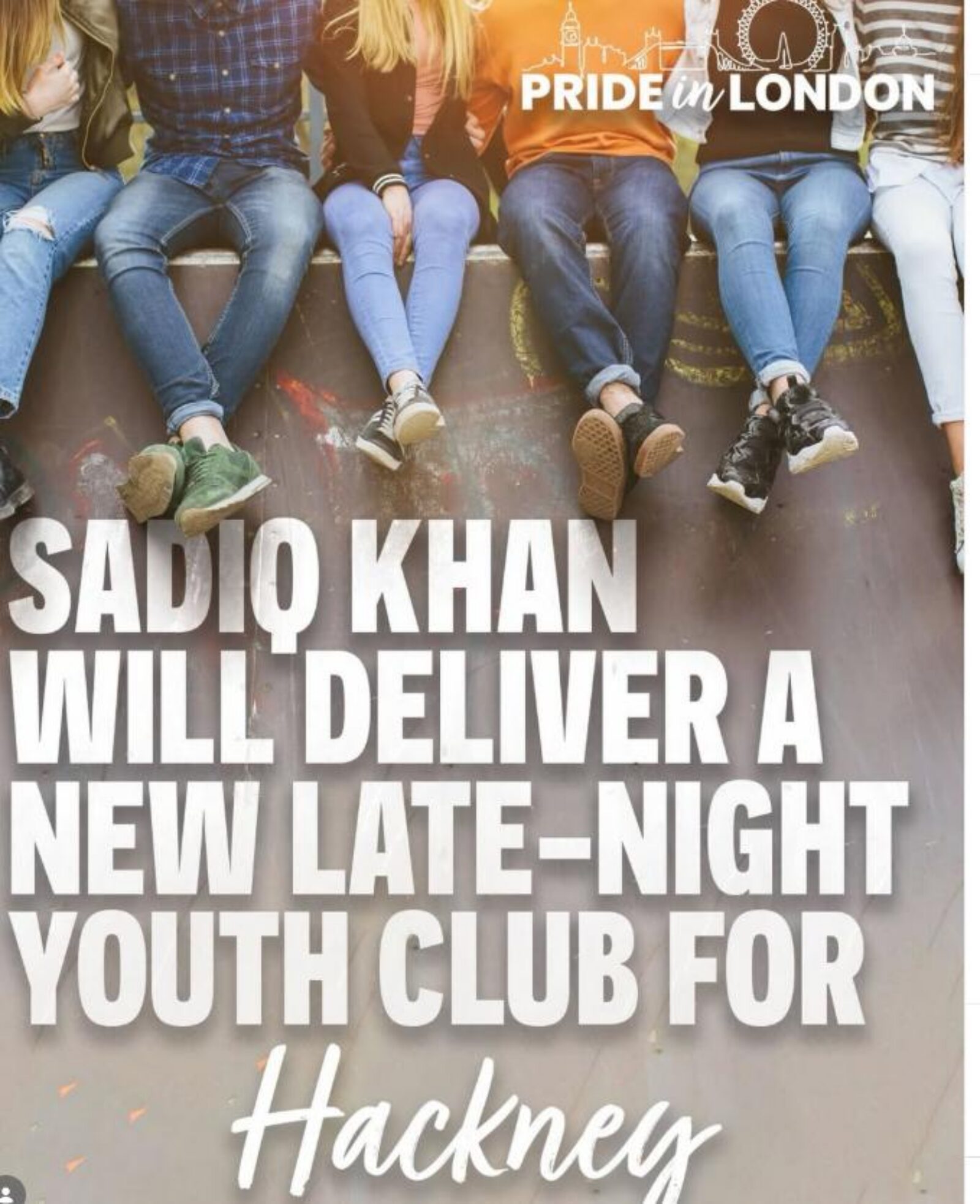 Graphic showing Sadiq Khan